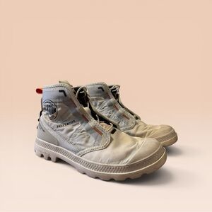 Palladium Men's Cream High-Top Sneakers